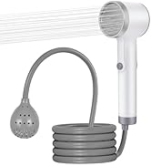 Portable Shower for Camping, Rechargeable Outdoor Shower Pump with Steady Stream, Battery Powered...
