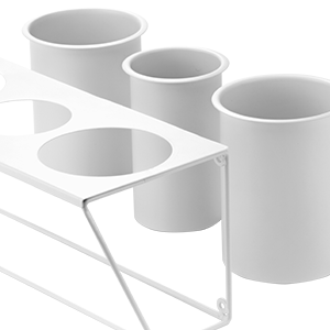 detachable holder with drainage hole