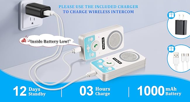 wireless room to room intercom