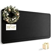 Bulletin Board, 35 X 17 inches Decorative Felt Cork Board Alternative with Pushpins, Foldable Fel...