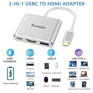 silver usbc hdmi
