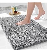 Yimobra Bathroom Rug Mat 24 x 17, Extra Soft Non Slip Absorbent Water Bath Rug, Quick Dry Machine...