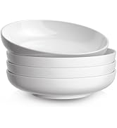 Quatish Pasta Bowls 30oz Set of 4, Salad Bowls Soup Bowl for Kitchen, Microwave & Dishwasher Safe...