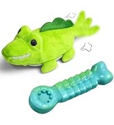 ZeLing HTL Peanut Tough Dog Toys for Aggressive Chewers - Indestructible Chew Toy Bone for M/L Br...