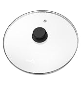 CnSneg 12 Inch Pan Lid For Pots Pans and Skillets, Skillet Lid, Large Tempered Glass Pan Lids