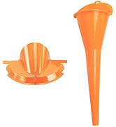 HDBUBALUS Motorcycle 9" Crankcase Fill Funnel Primary Case Oil Fill Set Fit for Harley Orange