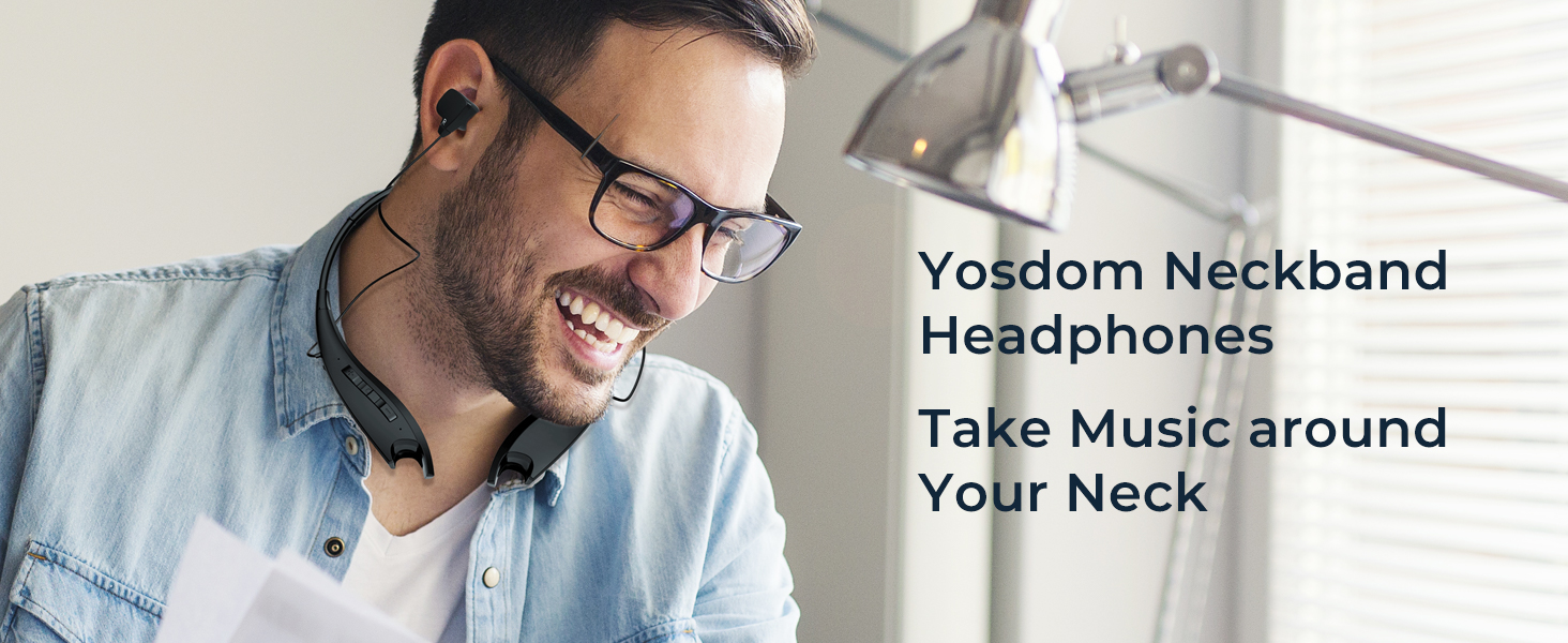 Neckband Bluetooth Headphones Around The Neck Headphones