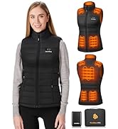 Sevdiea Heated Vest for Women with 16000mAh 7.4V Battery Pack Included,Warming Women's Heated Ves...