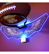 AIDILI Wall Mount Basketball Holder with LED Light Base, Ball Storage Holders Display Rack for Au...