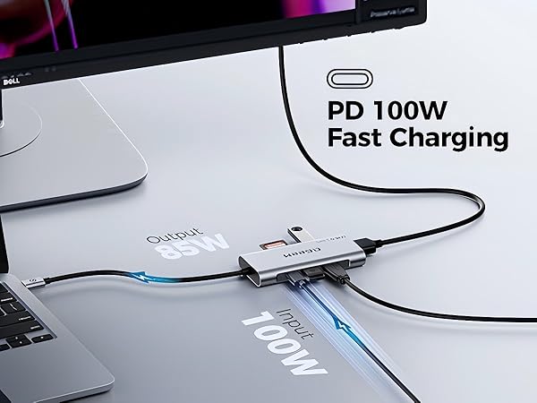PD 100W Fast Charging USB C Dongle