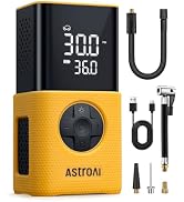 AstroAI Tire Inflator L7S Portable Air Compressor Cordless Bike Air Pump with Digital Dual Values...