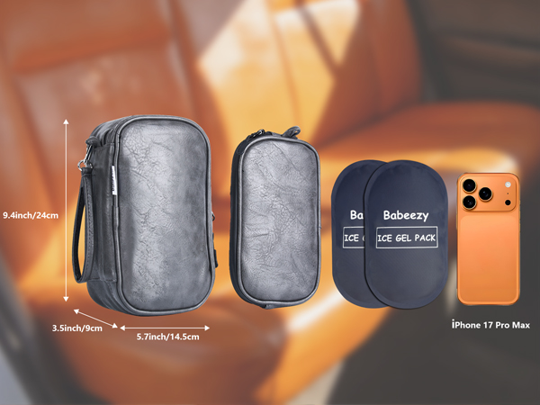 cell phone insulated pouch for heat phone cooling pouch ice pack phone cooler for car