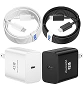 45W USB C Charger for Samsung,2-Pack Super Fast Wall Charger Block with 6/10FT Fast Charging Cord...