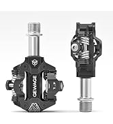 Mountain Bike Pedals -Clipless Pedals with Cleats -Lightweight SPD Pedals for BMX Spin Exercise P...