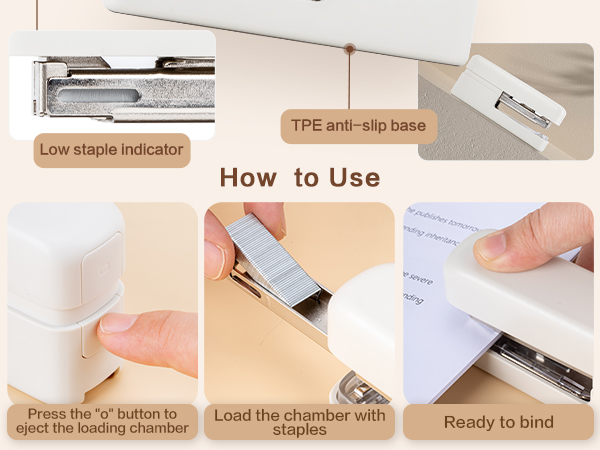 stapler with staples
