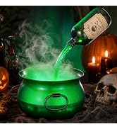 Large Translucent Witches Cauldron with Magic Floating Potion Bottles | Halloween Decorations Ind...