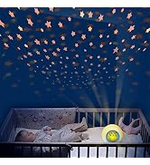 Kids Alarm Clock Boys,Moon Stars Projector Alarm Clock,7 Color Changing Nightlight Clock,Snooze T...