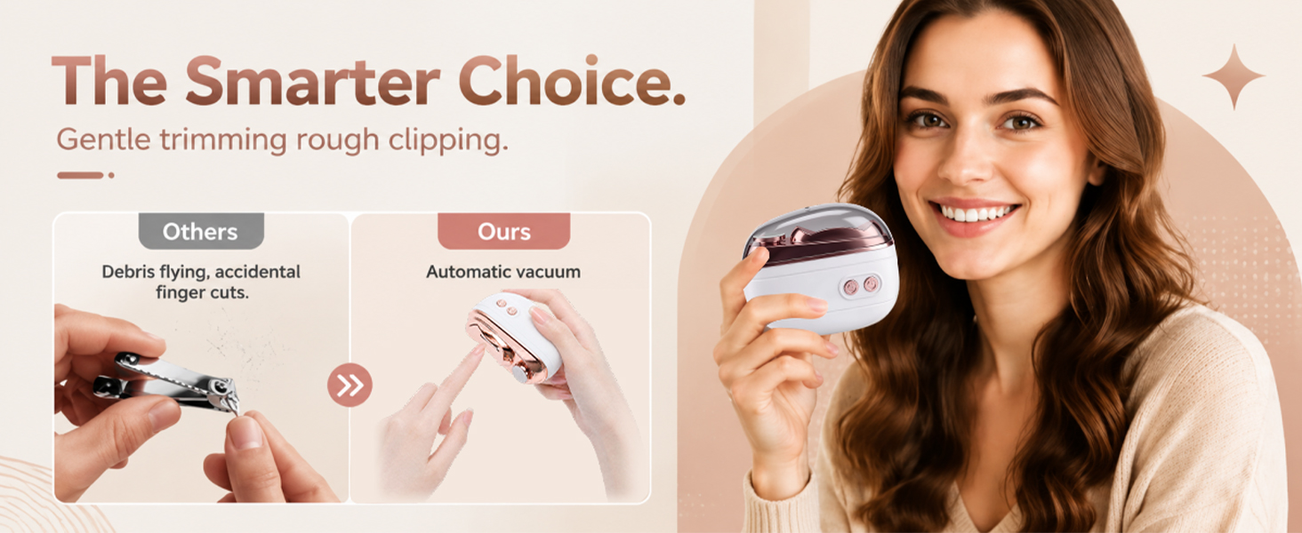2-in-1 Smart Electric Nail Clipper & Polisher