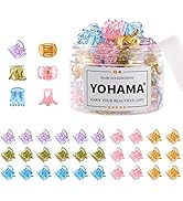 YOHAMA 36 Pcs Hair Clips Glitter Mini Claw Clamp Colorful Great for Design Children Women Girls H...