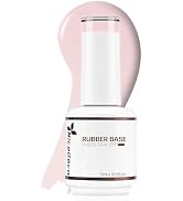 Nicedeco Hema Free Rubber Base Gel for Nails Cruelty Free Vegan Nude Pink Rubber Gel U V Color Ba...
