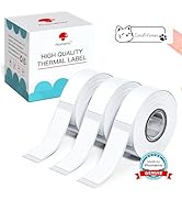 Phomemo Labels D30 Label Tape, Black on White Print Master Labels Refill Name Label, Sticker Ther...