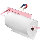 Paper Towel Holder, Toilet Paper Roll Holder Magnetic Towel Rack Wall Mount Fridge Organizer Shel...
