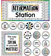 Carson Dellosa 32 pc Growth Mindset Bulletin Board Set, Motivational Poster with Affirmation Card...