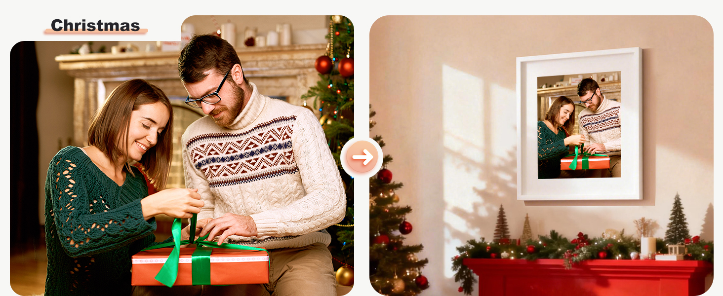 KINLINK Picture Frame is the best choice as a Christmas gift.