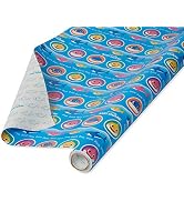 American Greetings Reversible Wrapping Paper, Baby Shark (1 Roll, 75 sq. ft.)