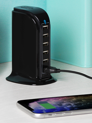 Aduro 40W 6-Port USB Desktop Charging