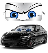 Car Windshield Sun Shade, Universal Fit Compact Sedan SUV, Sport Silver | 59 x 27.5" Car Sun Viso...