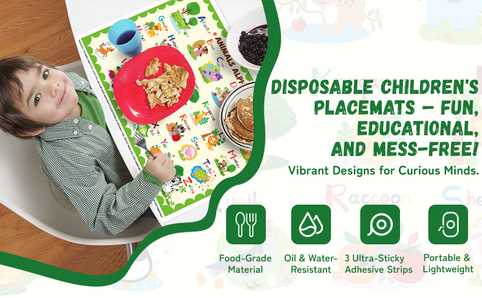 disposable placemats for baby