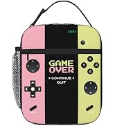 WOEMOZAP Game Insulated Lunch Box,Game Console Kids Lunch Bag For Boys Girls,Reusable Portable Ki...