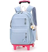 Armbq Rolling Backpack,Backpack with Wheels,Kids Roller Backpack for Girls Boys Travel Bag on Whe...