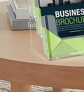 MaxGear Brochure Holder 3 Tier 8.5x11 inches with Removable Divider for 4"x9" Brochures Display S...