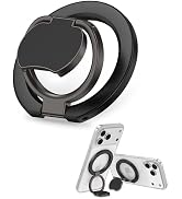 Phone Grip for Magsafe Two-Sided Magnetic iPhone Stand with Kickstand Foldable Finger Ring Loop C...