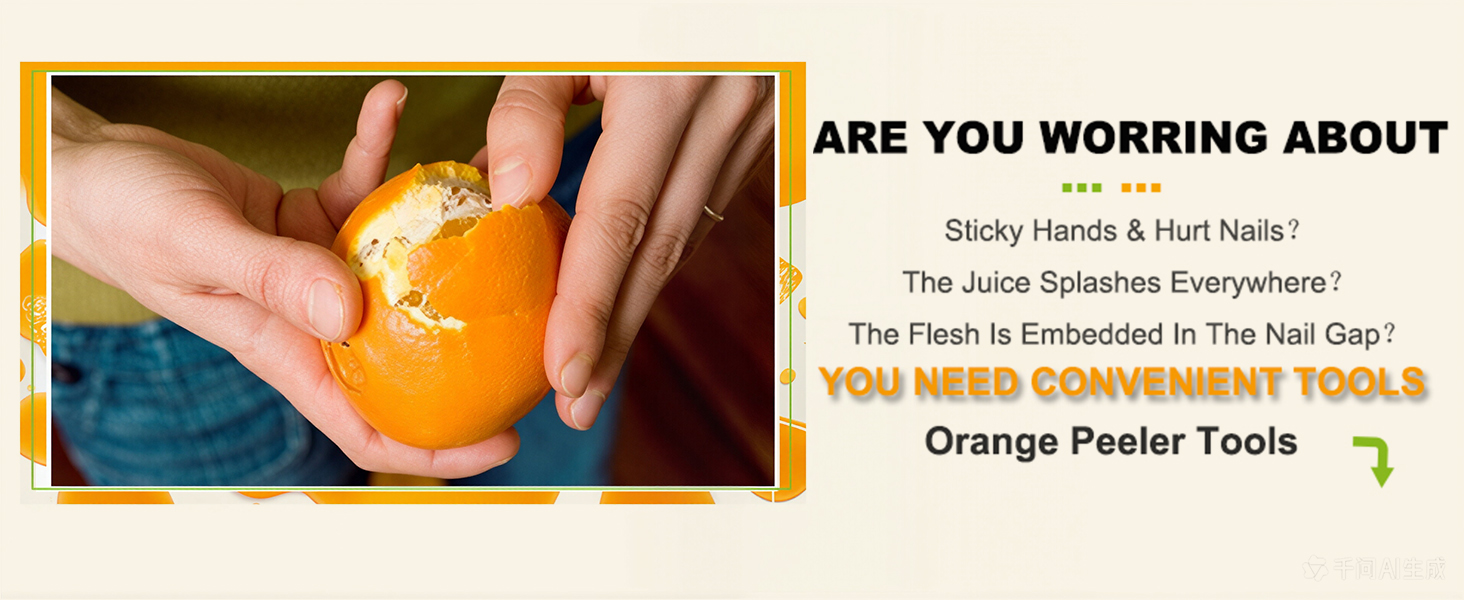 Orange Peeler Tools Citrus Peel Cutter Plastic Fruit Vegetable Slicer Cutter Lemon Peeler Opener