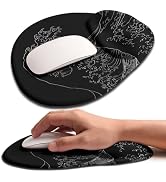 Basibutok Palm-Rest and Wrist-Hugging Mouse Pad Wrist Rest, Ergonomic Wrist Support with Curve Fi...