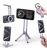 ULANZI MA30 Magnetic Phone Tripod Stand for iPhone, Aluminium Maglock Smartphone Mini Tripod Pock...