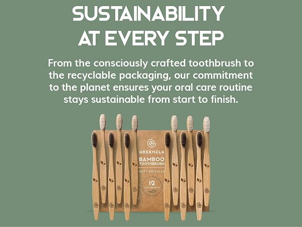 Greenzla Natural Bamboo Toothbrushes, soft bristle toothbrush, toothbrushes for adults, dental floss