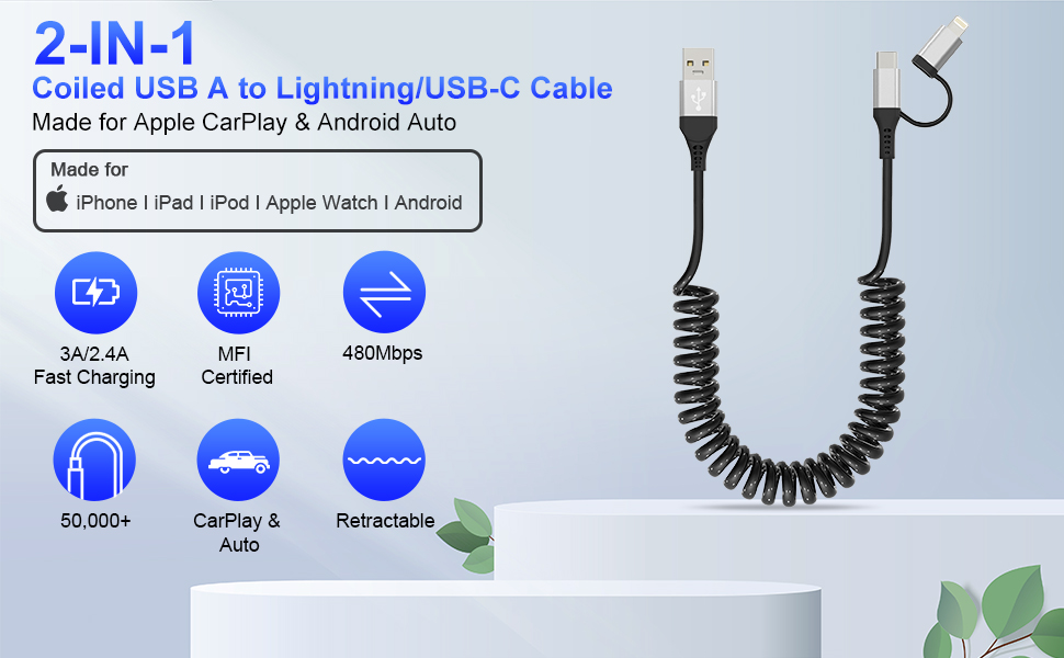 usb to usb c cable for apple carplay