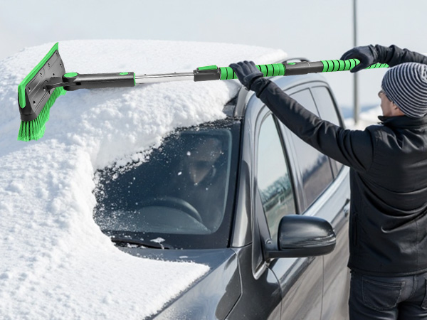 snow brush and ice scraper