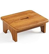 Kzeirm Wooden Step Stool, 6.5" Acacia Wood Step Stool, Step Stools for Adults Kids with 500 lbs C...