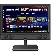 Feihe 15.6 Inch Small Smart TV - Full HD 1080p Compact Flat Screen Smart Television with Wi/Fi, B...