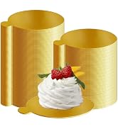CEWIFO Mini Cake Boards, Gold Cake Boards Food-Graded Cake Base, Gold Circle Base 3.1 inch Round ...