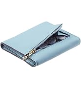 Travelambo RFID Blocking Small Mini Compact Wallet Coin Pouch Holder Trifold Credit Card Holder P...