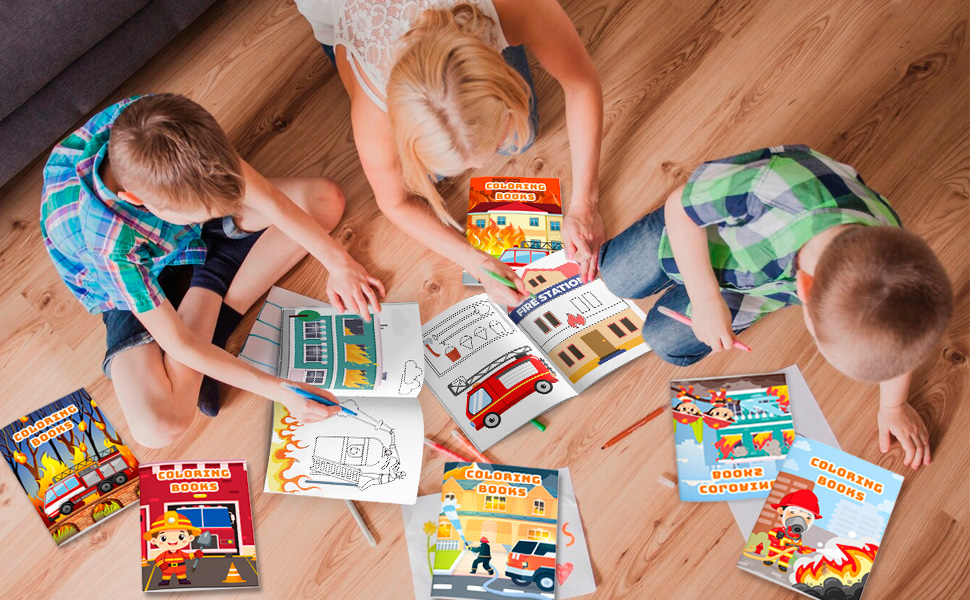 firefighter coloring book for kids