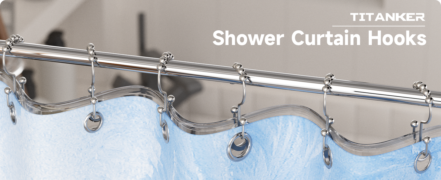 Nickel Double Shower Hooks