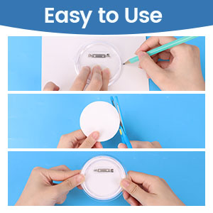 Bignc 3 Inch Clear Acrylic Button Pins