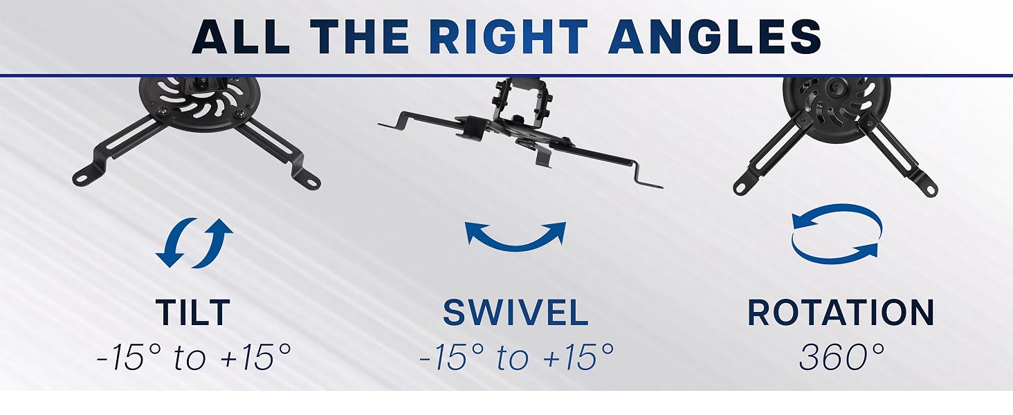 Extending Ceiling Projector Mount, Height Adjustable Projection